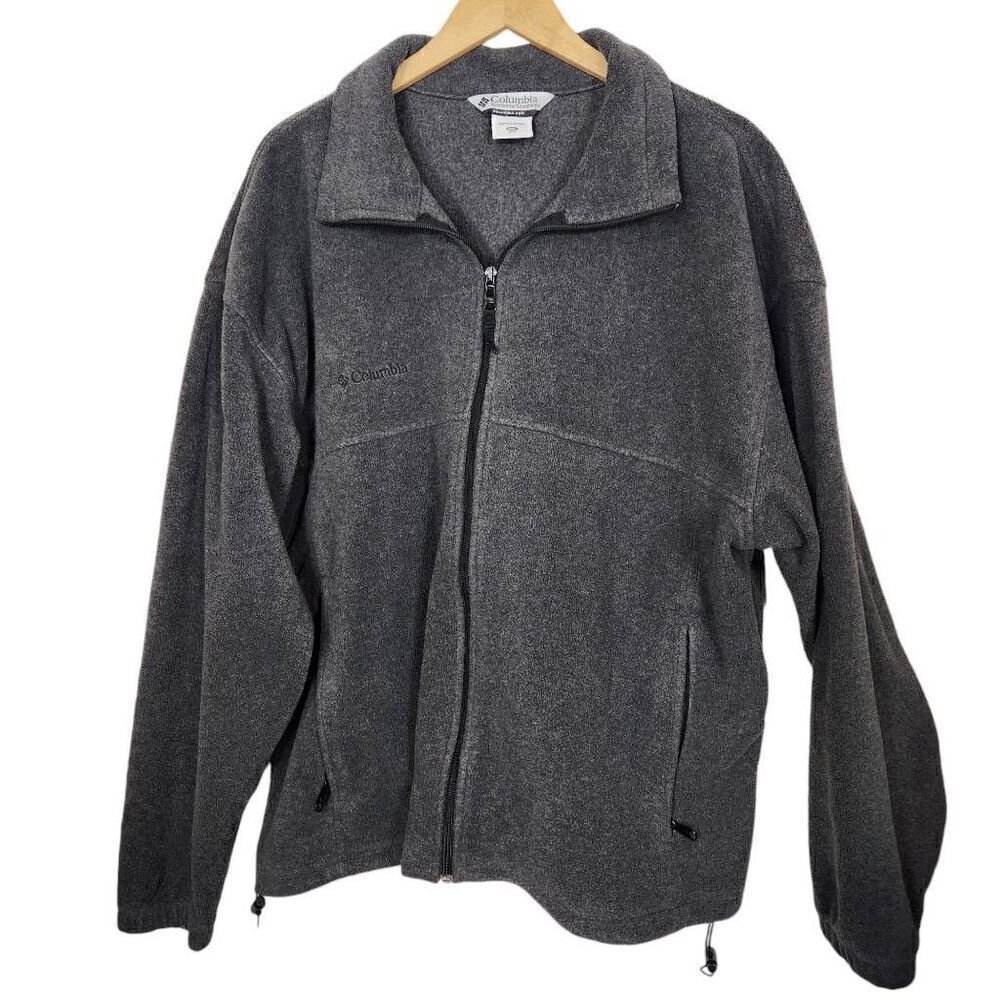 Columbia‎ Men's Steens Mountain Fleece Jacket Full Zip Gray Size XXL WM6113